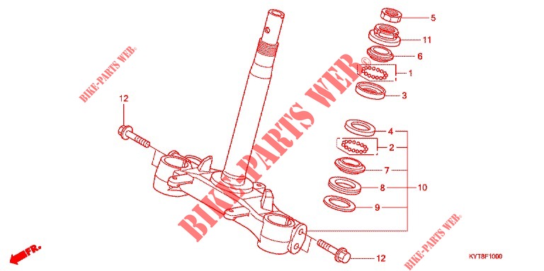 STEERING DAMPER для Honda SCOOPY 110 VIVID ME 2012