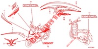 STICKERS (ACD110CSFC) для Honda SCOOPY 110 2012