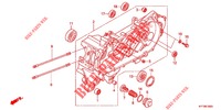 LEFT CRANKCASE для Honda SCOOPY 110 2012
