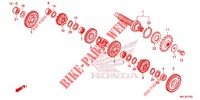 TRANSMISSION (ARBRE INTERMEDIAIRE) (NC750XD) для Honda NC 750 X ABS DCT 2020