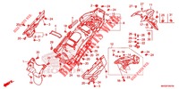 REAR FENDER (CRF1100A2/A4/AL2/AL4/D2/D4/DL2/DL4) для Honda AFRICA TWIN 1100 ADVENTURE 2020