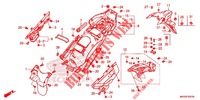 REAR FENDER (CRF1100A2/A4/AL2/AL4/D2/D4/DL2/DL4) для Honda AFRICA TWIN 1100 DCT ADVENTURE SPORT 2020