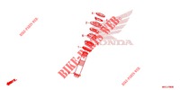 STEERING COLUMN для Honda GL 1800 GOLD WING TOUR, WHITE 2020
