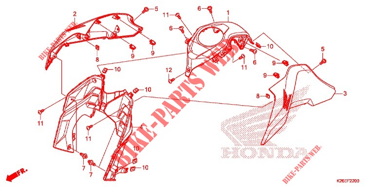 RADIATOR SIDE PANELS для Honda MSX 125 SPECIAL 2020