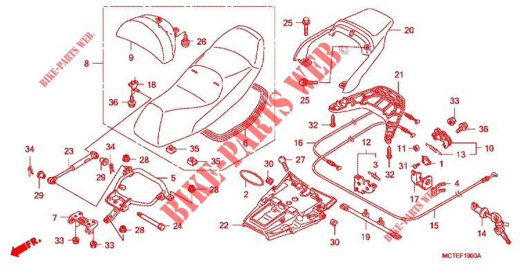 SEAT   для Honda SILVER WING 600 ABS 2010