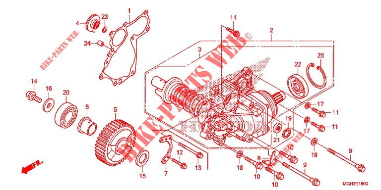 SIDE GEAR CASE  для Honda CROSSTOURER 1200 DCT 2012