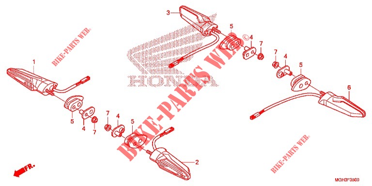 WINKER  для Honda CROSSTOURER 1200 DCT 2012