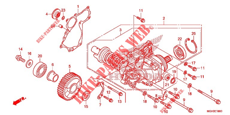 SIDE GEAR CASE  для Honda CROSSTOURER 1200 DCT 2012