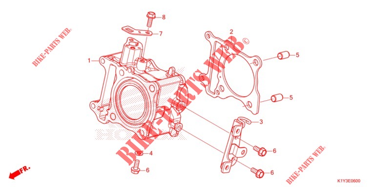 CYLINDER  для Honda PCX 125 ABS 2021