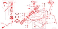 FUEL TANK/FUEL PUMP для Honda X ADV 750 LOWER 2022