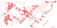 REAR BRAKE CALIPER для Honda AFRICA TWIN 1000 DCT RED 2016