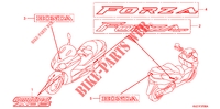 STICKERS для Honda FORZA 250 Z ABS 2008