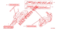 STICKERS для Honda FORZA 250 Z ABS SPECIAL EDITION 2008