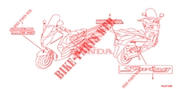 STICKERS для Honda S WING 125 ABS 2F 2012