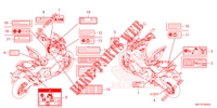     ETIQUETTE DE PRECAUTIONS для Honda X ADV 750 2022