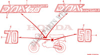 STICKERS для Honda DAX 70 1992