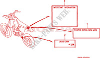 CAUTION LABEL для Honda CR 80 R 1997