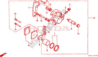 FRONT BRAKE CALIPER для Honda CR 80 R 1997