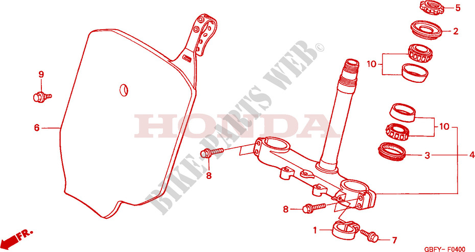 STEERING DAMPER для Honda CR 80 R 2000