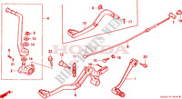 KICK STARTER ARM   BRAKE PEDAL   GEAR LEVER для Honda CR 80 R 1993