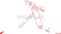 REAR SHOCK ABSORBER для Honda WALLAROO 50 MOPED DL self starter 2000