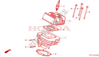 CYLINDER   HEAD для Honda VISION MET IN 50, 25KM/H LIMITED 1992