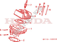CYLINDER   HEAD для Honda VISION MET IN 50 SPECIAL 1994