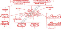 MARK/EMBLEM (2) для Honda TRX 300 FOURTRAX 4X4 1998