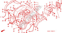REAR FENDER (TRX350TM/FM) для Honda FOURTRAX RANCHER 350 4X2 2002