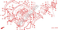 REAR FENDER (1) для Honda FOURTRAX 350 RANCHER 4X4 2000