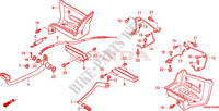 PEDAL/STEP/MUDGUARD (TRX250EX1/2/3/4/5) для Honda TRX 250 SPORTRAX EX 2001