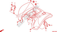 REAR FENDER (TRX250EX1/2/3/4/5) для Honda TRX 250 SPORTRAX EX 2001