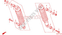 REAR SHOCK ABSORBER для Honda CB 250 TWO FIFTY PAYO 1994