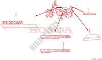 STRIPE/EMBLEM (CB125TDC) для Honda CB 125 TWIN 1983