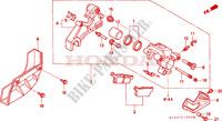 REAR BRAKE CALIPER для Honda XR 250 R 2000