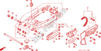 SWINGARM   CHAIN CASE для Honda XR 250 Kumamoto factory 2003