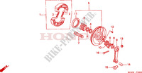 FRONT BRAKE PANEL   SHOES для Honda CG 125 2000