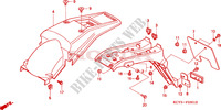 REAR FENDER (XR400RT,V,W,X ED/DK/U) для Honda XR 400 2000