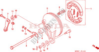 REAR BRAKE PANEL (ANF1256/7/T6) для Honda INNOVA 125 2007