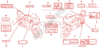 CAUTION LABEL для Honda CBR 125 NOIR 2010