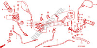 HANDLE LEVER/SWITCH/CABLE  для Honda CBR 125 BLEU 2005