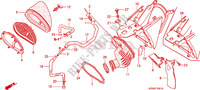 AIR CLEANER  для Honda CRF 250 R RED 2008