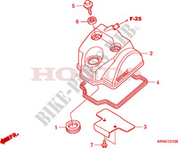 CYLINDER HEAD COVER для Honda CRF 250 R 2010