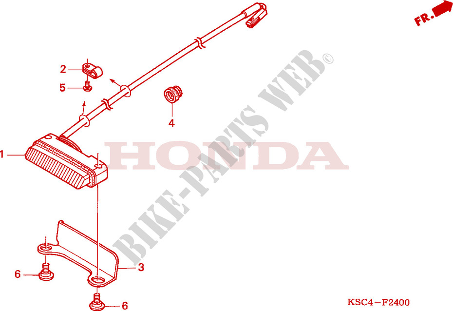 TAILLIGHT для Honda CRF 250 X 2009