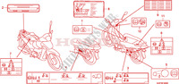 CAUTION LABEL для Honda INNOVA 125 2012