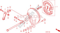 REAR BRAKE PANEL   SHOES для Honda INNOVA 125 2012