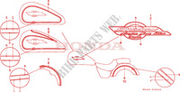 STRIPE/MARK (VT1100C2) для Honda VT 1100 SHADOW C2 white ribbon tire 1997