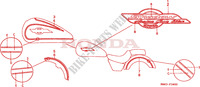 STICKERS для Honda VT 1100 SHADOW C2 1999