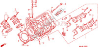 LEFT CYLINDER HEAD для Honda PAN EUROPEAN ST 1100 ABS 50TH 1999
