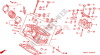 REAR CYLINDER HEAD для Honda DEAUVILLE 650 34HP 2002